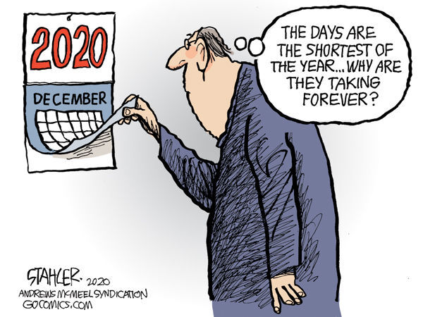 Editorial cartoon published Dec. 22, 2020